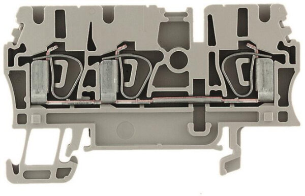 WEIDMUELLER WEI Reihenklemme ZDU 2,5/3AN 3-polig beige 16085