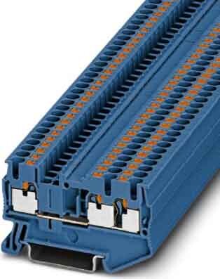 PHOENIX CONTACT Push-In Dreileiterklemmen PT-TWIN PT 2,5-TWIN BU Phoenix Contact Blau Inhalt: 1 St.