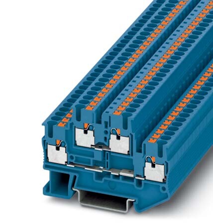 PHOENIX CONTACT Push-In Doppelstockklemme PTTB PTTB 2,5 BU Phoenix Contact Blau Inhalt: 1 St.