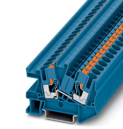 PHOENIX CONTACT Push-In Durchgangs-Installationsklemme PTI PTI 6 BU Phoenix Contact Blau Inhalt: 1 S