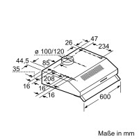 SIEMENS LU63LCC50 Einbau-Dunstabzugshaube Edelstahl