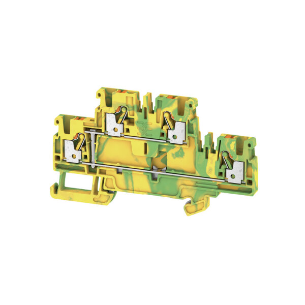 WEIDMUELLER Weidmüller Doppelklemme A2T 2.5 PE 0,14 - 2,5 mm² grün-gelb 154768000