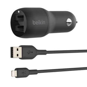 BELKIN USB-A Kfz-Ladegerät, 24W schwarz               CCB001btBK