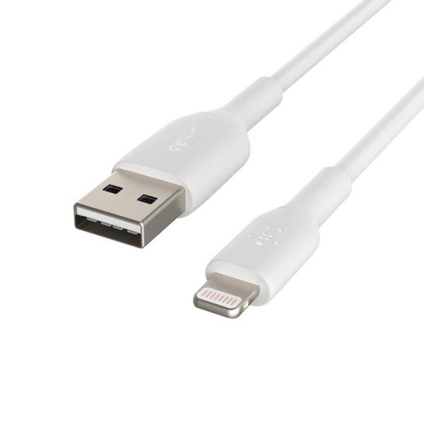 BELKIN Lightning Lade/Sync Kabel 2m, PVC, weiß, mfi zertifiziert