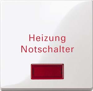 MERTEN GMBH Merten Wippe f.Heizungs- 432919 Notschalter polarweiß glänzend System M