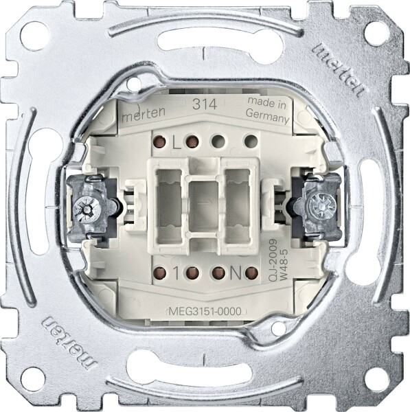 MERTEN GMBH Merten Taster Einsatz MEG3151-0000 m.N-Klemme Öffner 1pol Steckklemmen