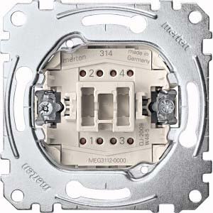 MERTEN GMBH Merten Ausschalter Einsatz  MEG3112-0000 2pol Steckklemmen