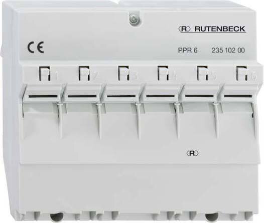 RUTENBECK Patchpanel f.REG-Montage PPR 6 6xRJ45 lgr 6TE 23810200