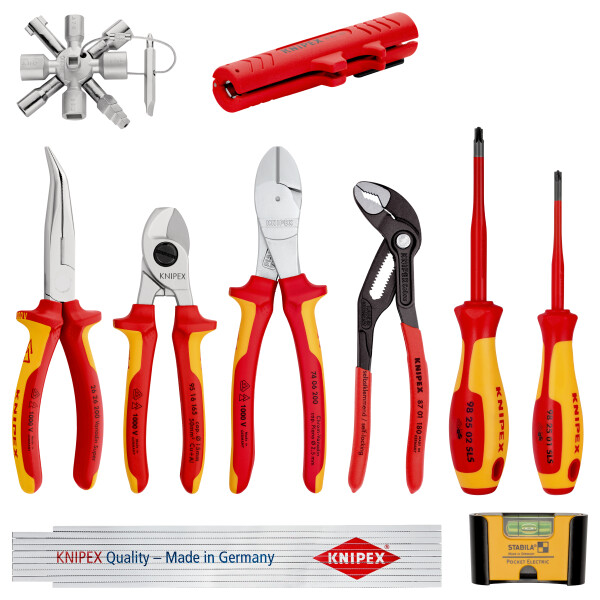 KNIPEX 00 20 90 V01 Zangen-Set 10teilig