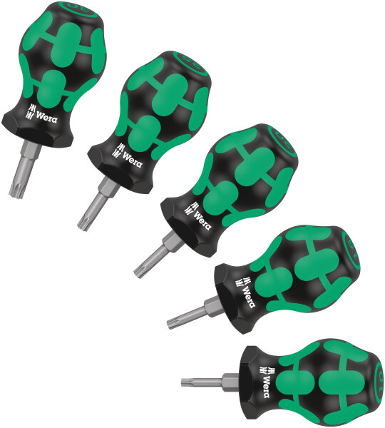 WERA Stubby Set TX 1 Werkstatt Schraubendreher-Set 5teilig