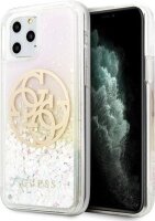 GUESS PC/TPULiquid Glitter Circle Logo für Apple...