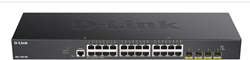 D-LINK Switch / Smart Switch 28-Port Smart Managed Gigabit Stack Switch, dlink green 3.0, 24x 10/100