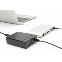 DIGITUS 4-Port USB-Ladeadapter 72W 1x USB-C PD 5 9 15...