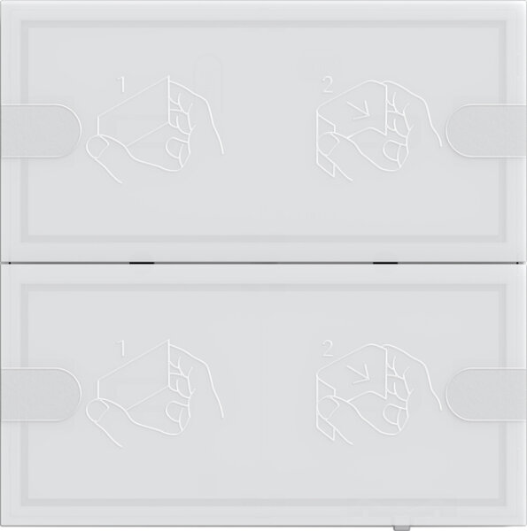 GIRA KNX Tastsensor 4 2-fach 5002003 Komfort TS4 Weiß