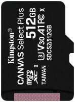 KINGSTON 512GB micSDXC Canvas Select Plus 100R A1 C10...