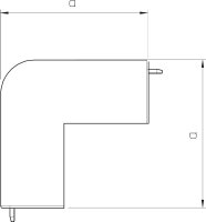 OBO BETTERMANN OBO Ausseneckhaube WDK HA40060RW 40x60mm...