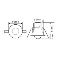 ESYLUX Deckeneinbau- MD-CE360i/8 Bewegungsmelder...