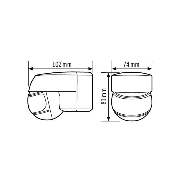 ESYLUX AP Bewegungsmelder 120 MD120 braun EM1002522