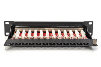 DIGITUS Cat.6A Patch Panel, geschirmt, 12-Port,...