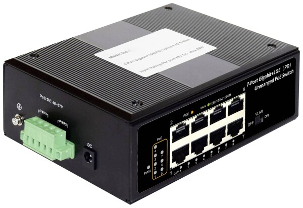 DIGITUS INDUSTRIAL 7XGIGABIT POE SWITC