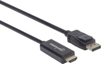 MANHATTAN 1080p DisplayPort auf HDMI-Kabel schwarz 1,8