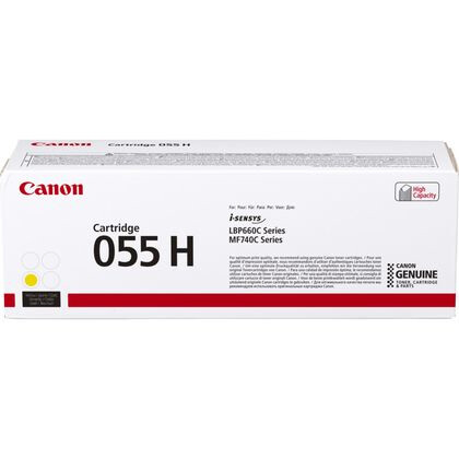 CANON 055 H - Hohe Ergiebigkeit - Gelb - Original - Tonerpatrone - für i-SENSYS LBP663Cdw, LBP664Cx,