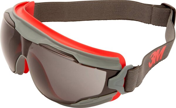 3M Goggle Gear 500 GG502SGAF Vollsichtbrille inkl. Antibeschlag-Schutz Rot, Grau DIN EN 166 (GG502SG