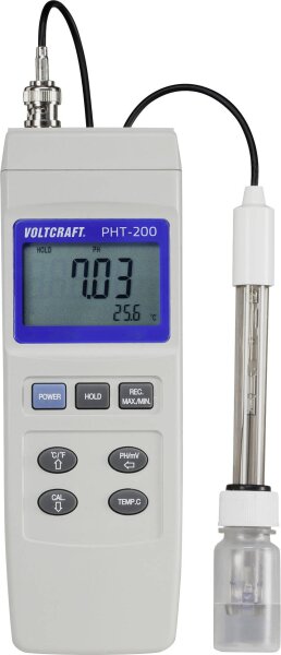 VOLTCRAFT PHT-200 Kombi-Messgerät pH-Wert, Redox (ORP)