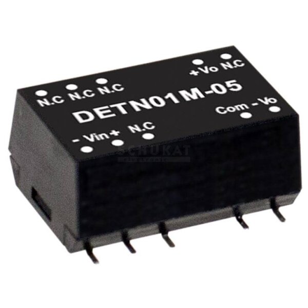 MEAN WELL DETN01M-12 DC/DC-Wandlermodul 42 mA 1 W Anzahl Ausgänge: 2 x