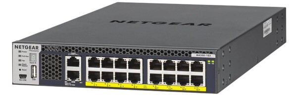 NETGEAR M4300 Managed Switch 16x10GBASE-T Copper Ports APS600W PSU for PoE Applications 500W PoE Bud