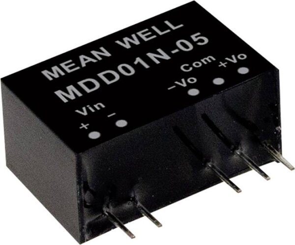 MEAN WELL MDD01N-05 DC/DC-Wandlermodul 100 mA 1 W Anzahl Ausgänge: 2 x