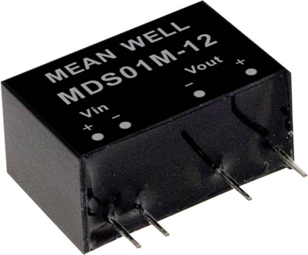 MEAN WELL MDS01M-12 DC/DC-Wandlermodul 84 mA 1 W Anzahl Ausgänge: 1 x