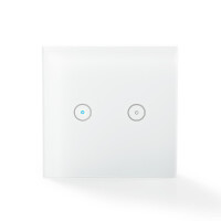 NEDIS WLAN Smart Lichtschalter (WIFIWS20WT) - Dual