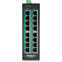 TRENDNET 16-PORT HARD.IND.GB POE+ SWITC