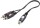 SPEAKA PROFESSIONAL Cinch Audio Y-Adapter [2x Cinch-Stecker - 1x Cinch-Buchse] Schwarz