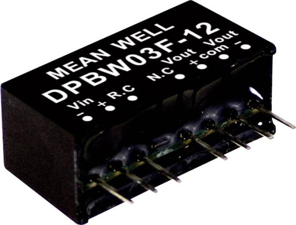 MEAN WELL DPBW03G-12 DC/DC-Wandlermodul 125 mA 3 W Anzahl Ausgänge: 2 x (DPBW03G-12)