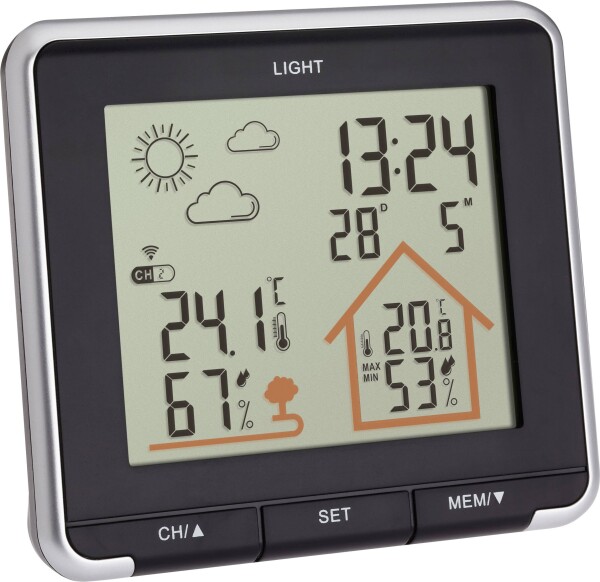 TFA-DOSTMANN Funk-Wetterstation LIFE 35.1153.01 Funk-Wetterstation Vorhersage für 12 bi