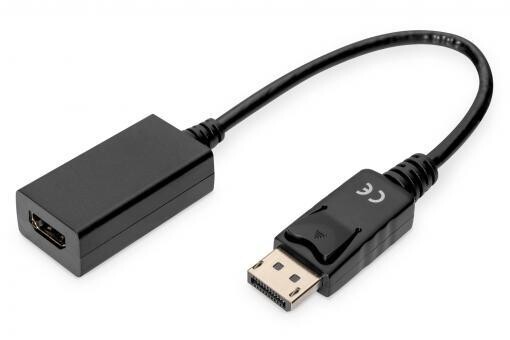 Digitus Adapter DP-HDMI/0.15m / ST/BU/