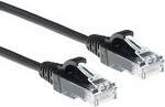 ADVANCED CABLE TECHNOLOGY ACT Black 5 meter LSZH U/UTP CAT6 datacenter slimline patch cable with RJ4