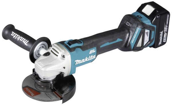 MAKITA MAKI Akku-Winkelschleifer 18 V DGA511RTJ / 5,0 Ah, 2 Akkus + Ladegerät im MAKPAC