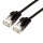 ROLINE UTP DataCenter Patchkabel Kat.6A, LSOH, slim, schwarz, 0,15 m (21.15.3950)