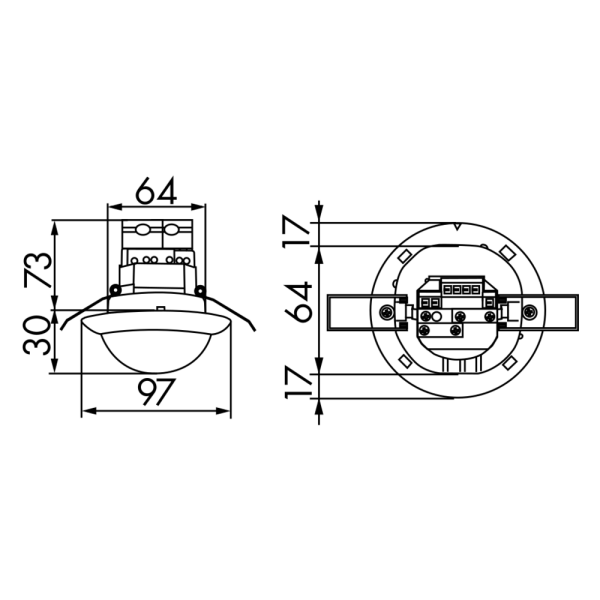 B.E.G. BRUECK ELECTRONIC GMBH BEG Präsenzmelder PD4-M-1C-DE 92585