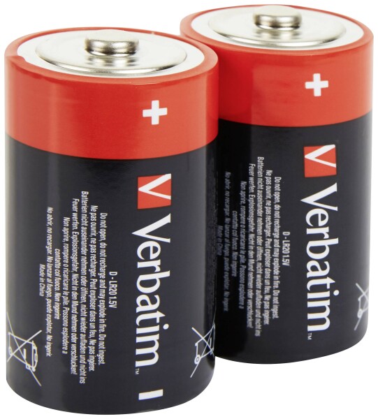 VERBATIM Alkaline D 2er Pack