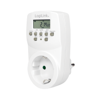 LOGILINK Zeitschaltuhr, Digitaler Timer, Weiss