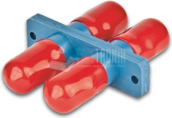 LIGHTWIN LWL Kupplung Duplex DST-DST - Singlemode - plastik LWL-Steckverbinder Blau - Rot 1 Stück(e)