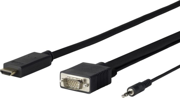 VIVOLINK PROHDMIVGA5 Videokabel-Adapter 5 m HDMI Typ A (Standard) VGA (D-Sub) + 3.5mm