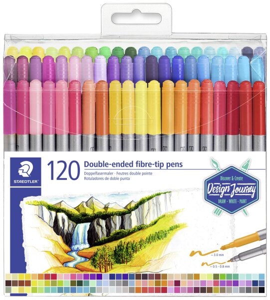 STAEDTLER 3200 - Mehrfarben - 0,8 mm - 3 mm - Mehrfarben - Kunststoff - Kunststoff (3200 TB120)