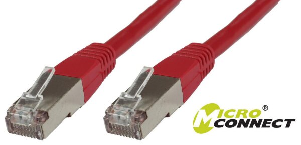 MICROCONNECT FTP CAT6 15M RED PVC