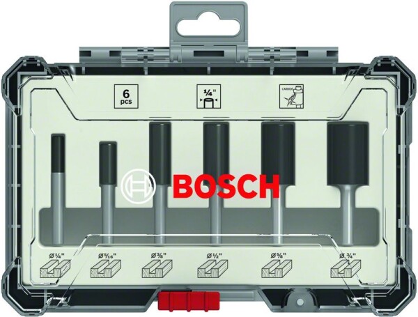 BOSCH Nutfräser Set 6 tlg.? Schaft Accessories 2607017467 (2607017467)