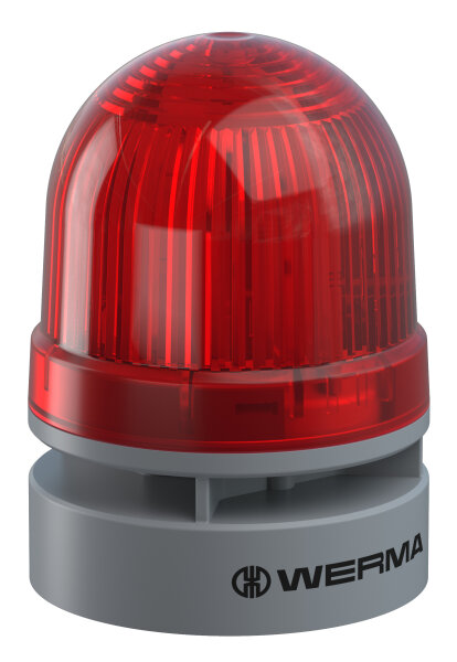 WERMA Signalleuchte Mini TwinLIGHT Combi 24VAC/DC RD Rot 24 V/DC 95 dB